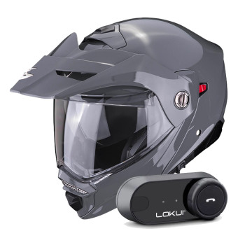 Modular Scorpion ADX-2 Grey Cement + Kit Bluetooth Lokui K30