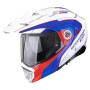 Casque Modular Scorpion ADX-2 Kamps White Red Blue