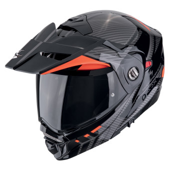 Scorpion ADX-2 Lewis Black Red + Kit bluetooth Exo-Com Link-1C Solo