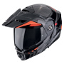 Casque Modular Scorpion ADX-2 Lewis Negro Rojo