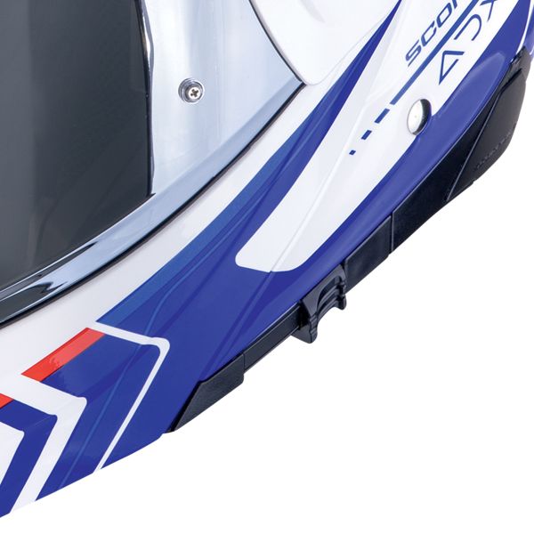Scorpion ADX-2 Lewis White Blue Red + Kit Bluetooth Lokui K30