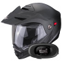 Casque Modular Scorpion ADX-2 Matt Black + Kit bluetooth 5R Lite