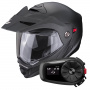 Casque Modular Scorpion ADX-2 Matt Black + Kit Bluetooth 5S