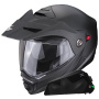 Casque Modular Scorpion ADX-2 Matt Black + Kit bluetooth Exo-Com Link-1C Solo