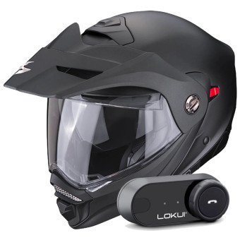 Modular Scorpion ADX-2 Matt Black + Kit Bluetooth Lokui K30