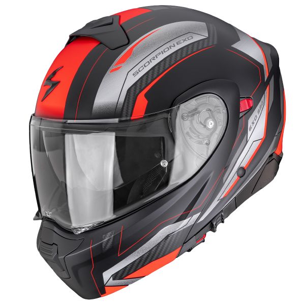Modular Scorpion Exo 930 Evo Space Matt Black Silver Red