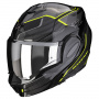 Casque Modular Scorpion Exo Tech Evo Animo Black Neon Yellow
