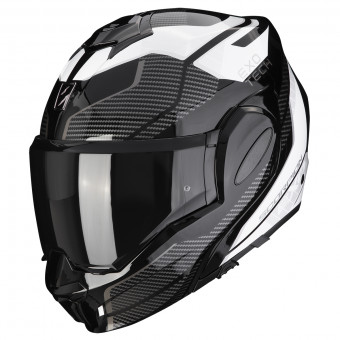 Scorpion Exo Tech Evo Animo Black White + Kit Bluetooth 5S