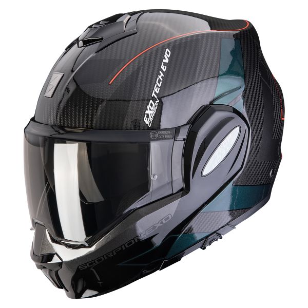 Modular Scorpion Exo Tech Evo Carbon CAD Black Green Modular Scorpion Exo Tech Evo Carbon CAD Black Green