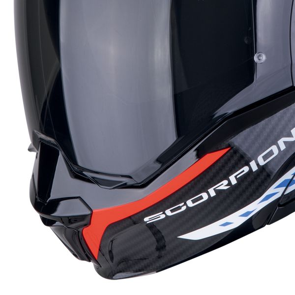 Scorpion Exo Tech Evo Carbon Cosy Negro Azul Rojo