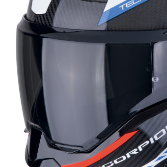 Scorpion Exo Tech Evo Carbon Cosy Black Blue Red + Kit bluetooth 5R Lite