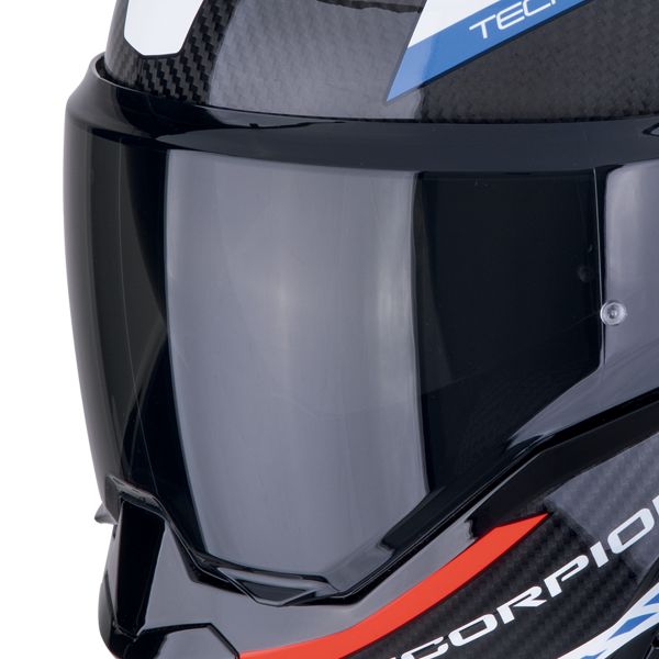 Scorpion Exo Tech Evo Carbon Cosy Negro Azul Rojo