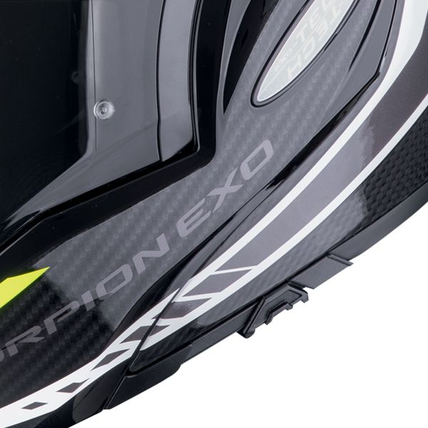 Scorpion Exo Tech Evo Carbon Cosy Negro Amarillo Fluo