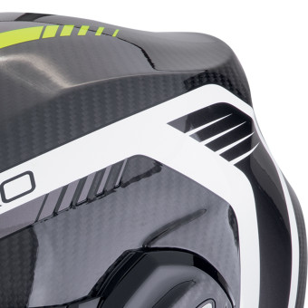 Scorpion Exo Tech Evo Carbon Cosy Black Yellow Fluo + Kit Bluetooth 5S Solo