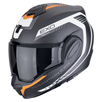 Scorpion Exo Tech Evo Carbon Cosy Matt Black + Kit bluetooth Exo-Com Link-1C