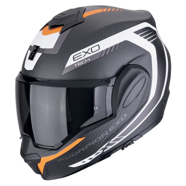 Modular Scorpion Exo Tech Evo Carbon Cosy Mate Negro Naranja Modular Scorpion Exo Tech Evo Carbon Cosy Mate Negro Naranja