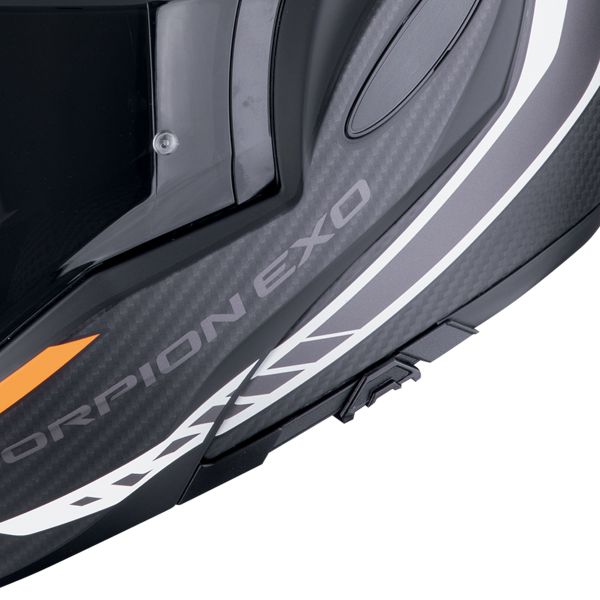 Scorpion Exo Tech Evo Carbon Cosy Mate Negro Naranja