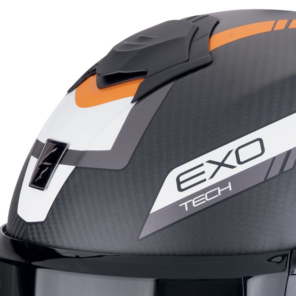 Scorpion Exo Tech Evo Carbon Cosy Mate Negro Naranja