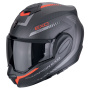 Casque Modular Scorpion Exo Tech Evo Carbon Cosy Mate Negro Rojo