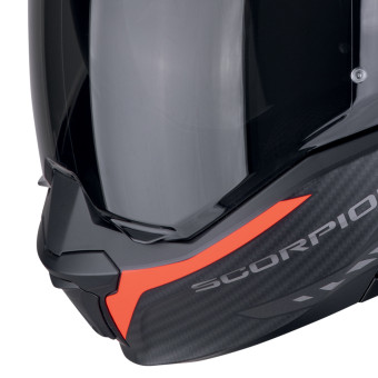 Scorpion Exo Tech Evo Carbon Cosy Matt Black Red + Kit bluetooth Exo-Com Link-1