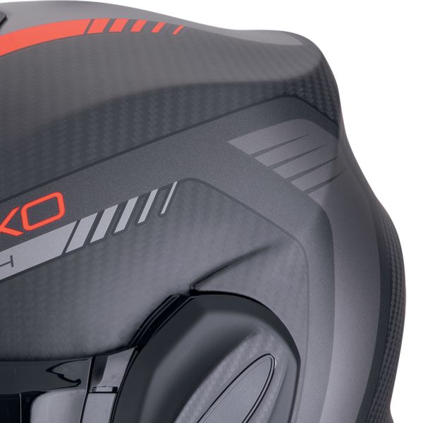 Scorpion Exo Tech Evo Carbon Cosy Mate Negro Rojo