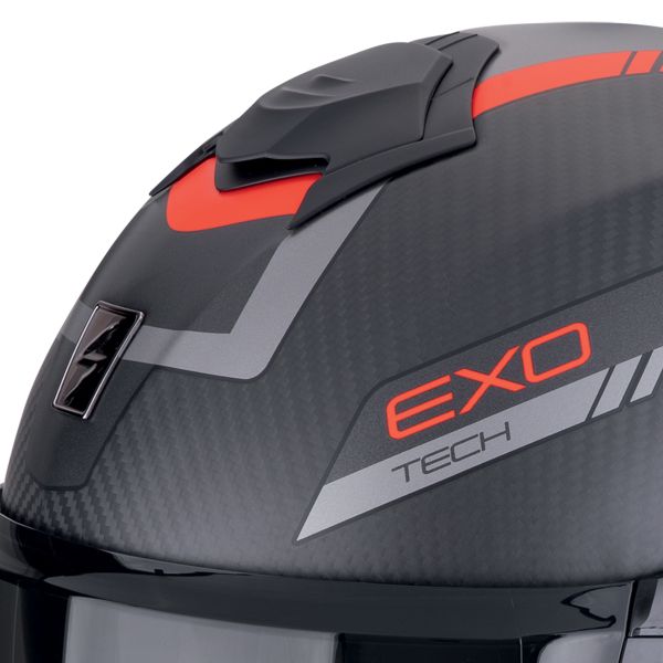 Scorpion Exo Tech Evo Carbon Cosy Mate Negro Rojo