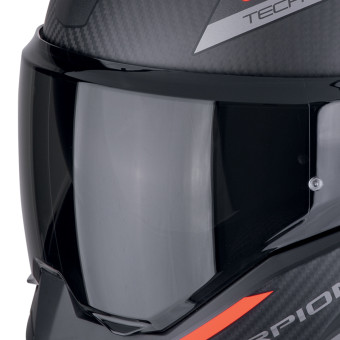 Scorpion Exo Tech Evo Carbon Cosy Matt Black Red + Kit bluetooth Exo-Com Link-1