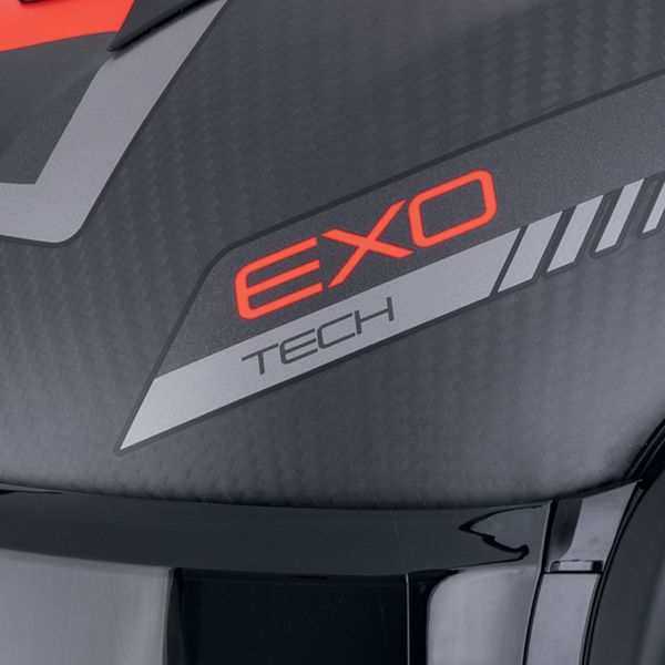 Scorpion Exo Tech Evo Carbon Cosy Mate Negro Rojo