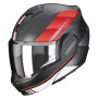 Casque Modular Scorpion Exo Tech Evo Carbon Genus Matt Black Red