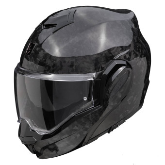 Scorpion Exo Tech Evo Carbon Onyx Black + Kit bluetooth Exo-Com Link-1