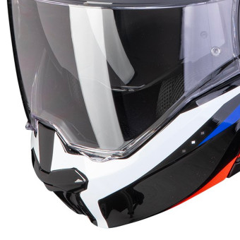 Scorpion Exo Tech Evo Carbon Rover Black Red Blue + Kit bluetooth Exo-Com Link-1