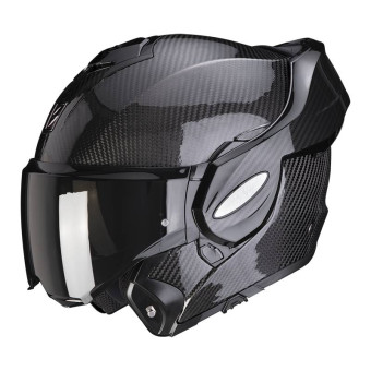 Scorpion Exo Tech Evo Carbon Solid Black + Kit Bluetooth Lokui K30