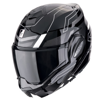 Scorpion Exo Tech Evo Conquer Black White + Kit Bluetooth 5S Solo