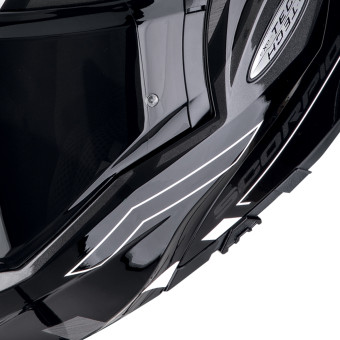 Scorpion Exo Tech Evo Conquer Black White + Kit Bluetooth 5S Solo