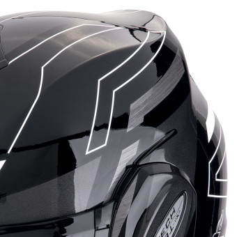 Scorpion Exo Tech Evo Conquer Black White + Kit Bluetooth 5S Solo