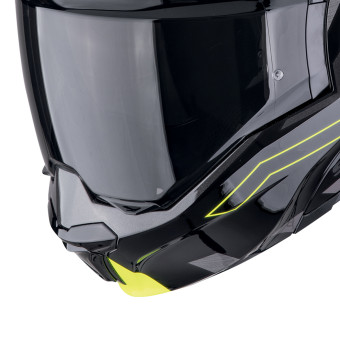 Scorpion Exo Tech Evo Conquer Black Yellow Fluo + Kit bluetooth Exo-Com Link-1