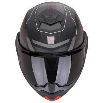 Scorpion Exo Tech Evo Conquer Matt Black Red + Kit bluetooth Exo-Com Link-1C