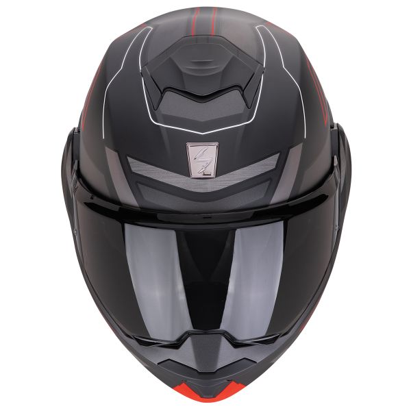 Scorpion Exo Tech Evo Conquer Negro Mate Rojo