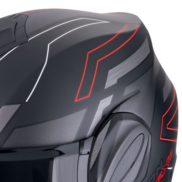 Scorpion Exo Tech Evo Conquer Negro Mate Rojo