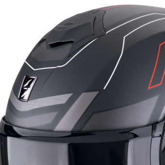 Scorpion Exo Tech Evo Conquer Matt Black Red + Kit bluetooth Exo-Com Link-1C