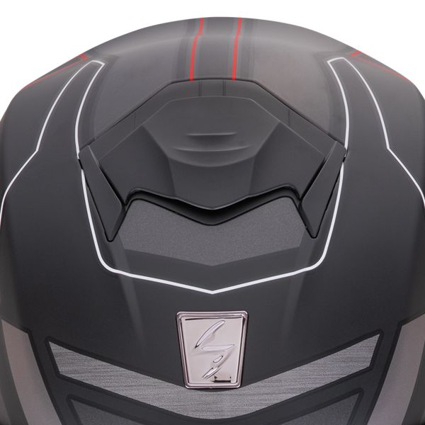 Scorpion Exo Tech Evo Conquer Negro Mate Rojo