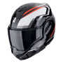 Casque Modular Scorpion Exo Tech Evo Furio Negro Rojo