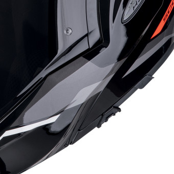 Scorpion Exo Tech Evo Furio Black Red + Kit bluetooth Exo-Com Link-1C