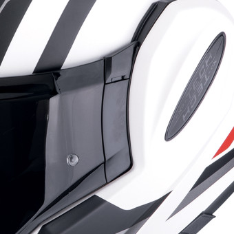 Scorpion Exo Tech Evo Furio Matt White Black Red + Kit bluetooth 5R Lite Solo