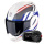 Pack Exo Tech Evo Furio White Red Blue + Kit Bluetooth 5S Solo