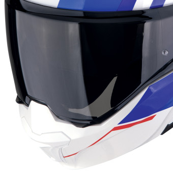 Scorpion Exo Tech Evo Furio White Red Blue + Kit Bluetooth Lokui K30