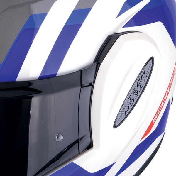 Scorpion Exo Tech Evo Furio Blanco Rojo Azul
