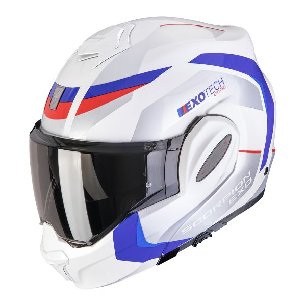 Modular Scorpion Exo Tech Evo Pro Acuti White Blue Red Modular Scorpion Exo Tech Evo Pro Acuti White Blue Red