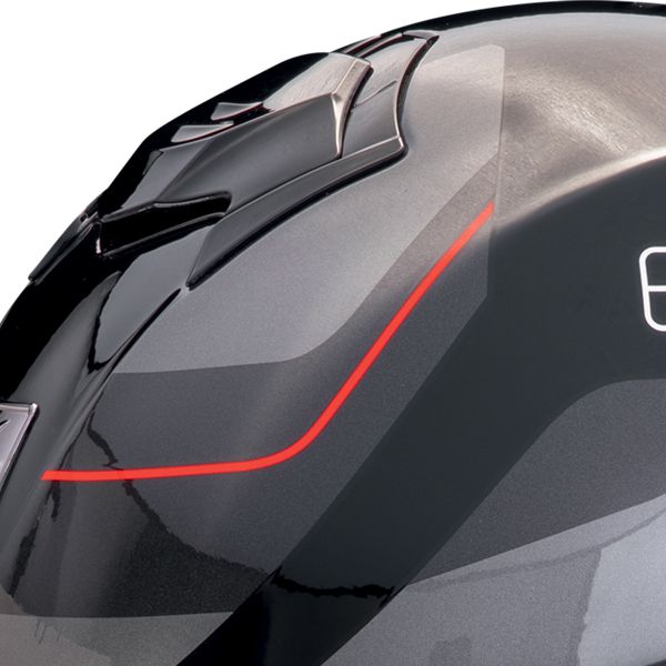 Scorpion Exo Tech Evo Pro Commuta Black Silver Red