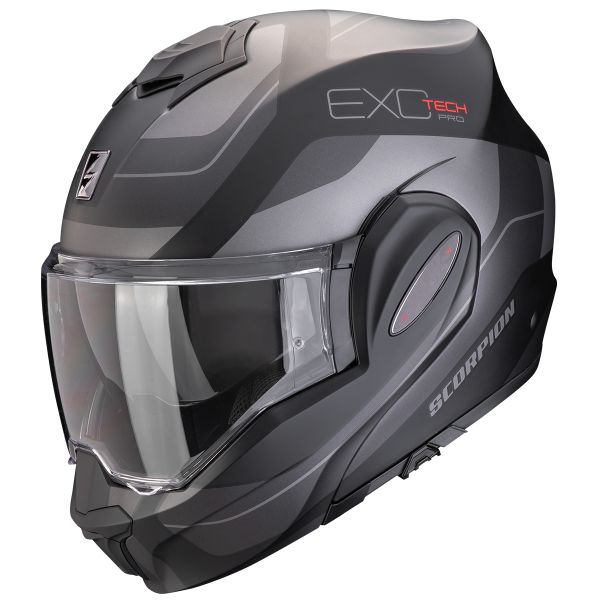 Modular Scorpion Exo Tech Evo Pro Commuta Matt Black Silver Modular Scorpion Exo Tech Evo Pro Commuta Matt Black Silver